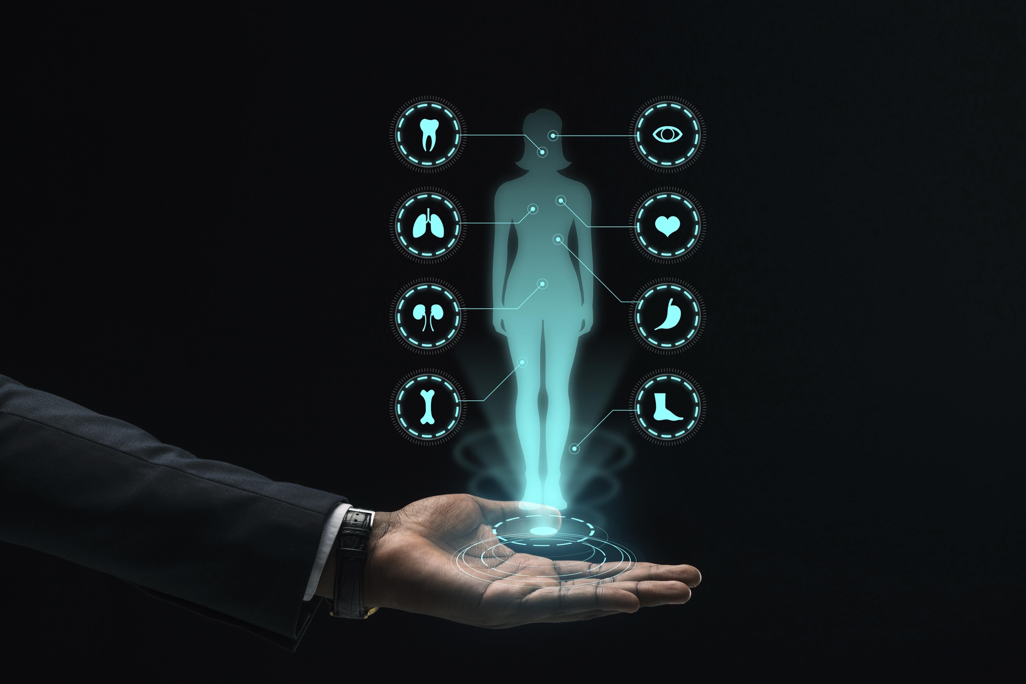 Person confidently reviewing health information